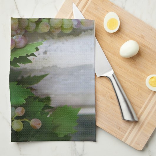 Toskanische Weintrauben Weinberg Handtuch (Viertel Falte)