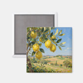 Toskanische Zitronenbaumlandschaft Magnet (Vorderseite/Rückseite)