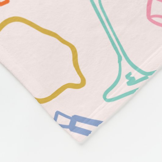 toskanischer Abend Fleecedecke (Ecke)