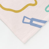 toskanischer Abend Fleecedecke (Ecke)