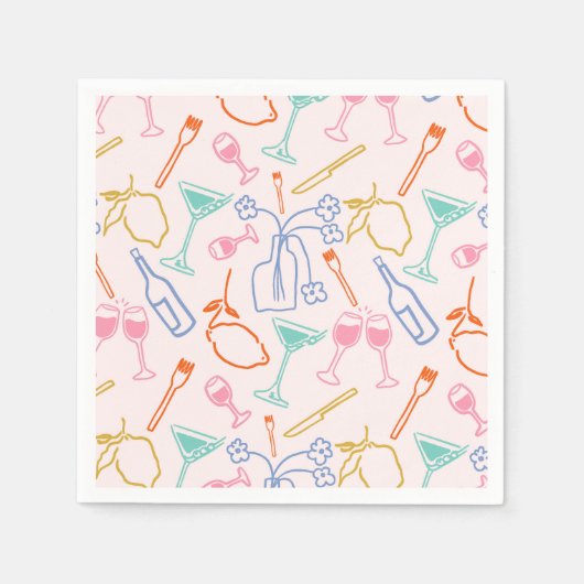 toskanischer Abend Serviette (Vorderseite)