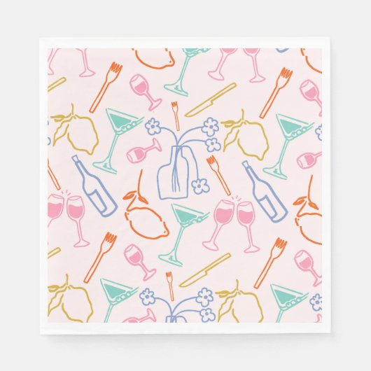 toskanischer Abend Serviette (Vorderseite)