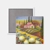 Toskanischer Bauernmagnet Magnet (Vorderseite/Rückseite)