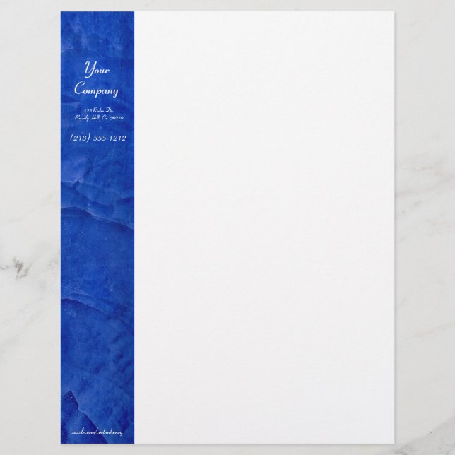 Toskanischer Blauer Letterhead (Vorderseite)