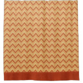 Toskanischer Chevron Duschvorhang (Vorderseite)