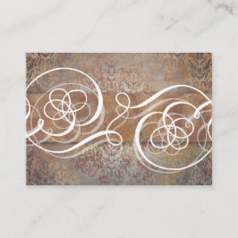 Toskanischer Damask Elegante Platzkarten zum Hochz