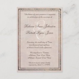 Toskanischer Damask Eleganter italienischer Stil H Einladung