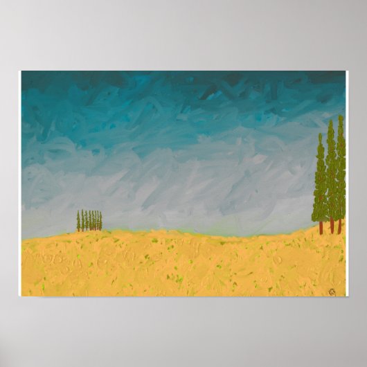 Toskanischer Sommer Poster (Vorne)