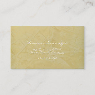 Toskanischer Sun-Wellness-Center Visitenkarte