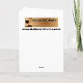 Toskanischer Wein I Karte (Rückseite)