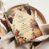 Toskanischer Weinberg Rustikale Feier Einladung