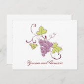 Toskanischer Weinberg Save the Date Postkarte (Vorne/Hinten)