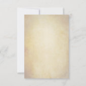 Toskanischer Weinkeller Rustikale Weingarten Hochz RSVP Karte (Rückseite)