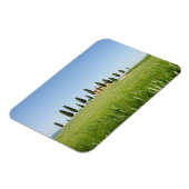 Toskanisches Bauernhaus mit Zypressen, rechteckige Magnet (Linke Seite)