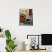 Toskanisches Fahrrad, Pienza Fotografie Print oder Poster (Heimbüro)