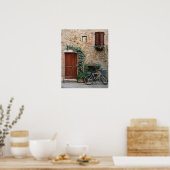 Toskanisches Fahrrad, Pienza Fotografie Print oder Poster (Küche)