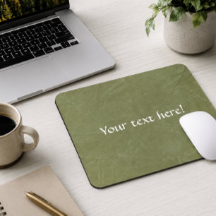 Toskanisches Grün Texturiert  Mousepad