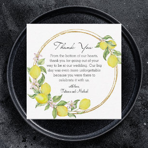 toskanisches italien aquarell zitronen hochzeit da mitteilungskarte