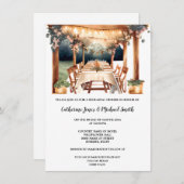 Toskanisches Land Hochzeit im Freien Italienischer Einladung (Vorne/Hinten)