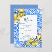 Toskanisches Menü für Wasserfarben (Vorne/Hinten)