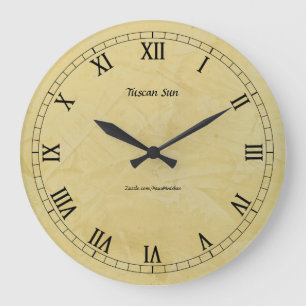 Toskanisches Sun-Imitat-Ende 2,0 Große Wanduhr