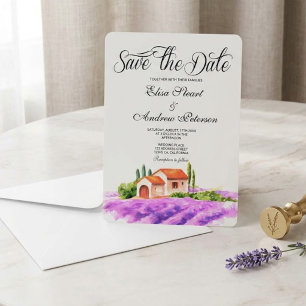 Toskanisches Weinberg Save-the-Date-Einladung Einladung