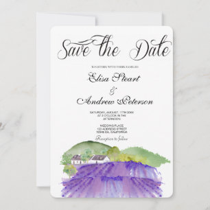 Toskanisches Weingut Save-the-Date-Einladung Einladung