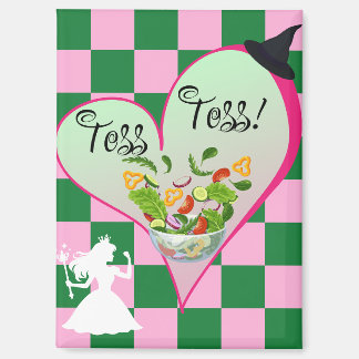 Toss Herzmagnet in Pink & Green Magnet