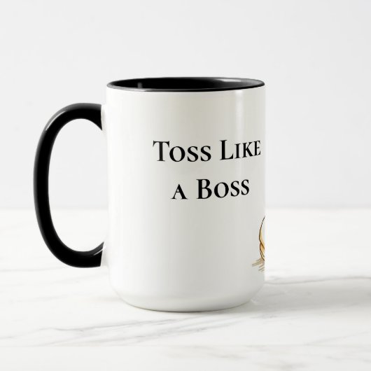 Toss Like a Boss Funny Pancake Flipping Tasse (Links)