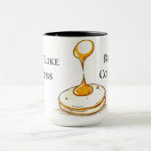 Toss Like a Boss Funny Pancake Flipping Tasse (Zentrum)