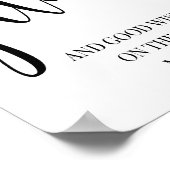 Toss Petals Hochzeitschild 8x10 Poster (Ecke)