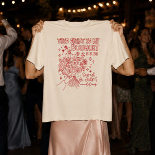 Toss-Shirt-Bouquet Benutzerdefinierte Hochzeit & J T-Shirt
