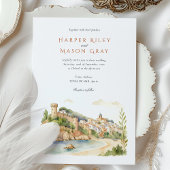 Tossa de Mar Spain Wedding Einladung