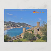 Tossa de Mar, Spanien Reise Feiertagspostkarte (Vorderseite)