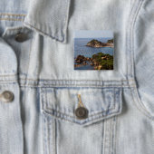 TOSSA DE MAR. Stadt an der Costa Brava. Button (Beispiel)