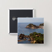 TOSSA DE MAR. Stadt an der Costa Brava. Button (Vorne & Hinten)