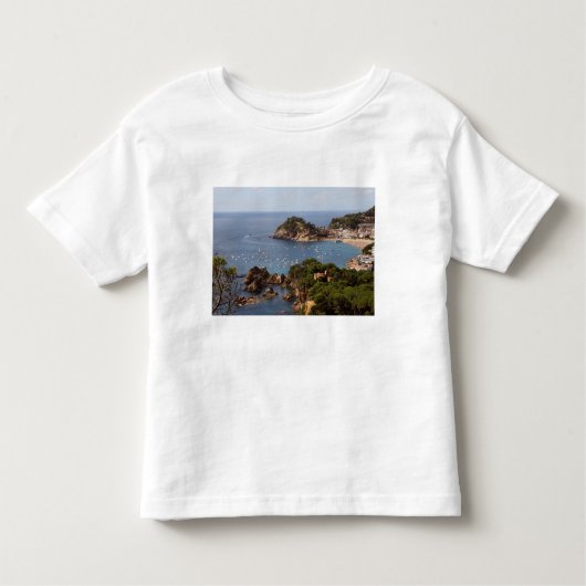 TOSSA DE MAR. Stadt an der Costa Brava. Kleinkind T-shirt (Vorderseite)