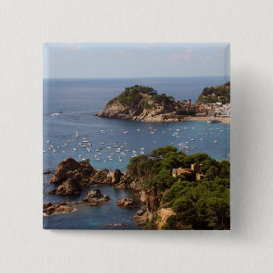 TOSSA DE MAR. Stadt in der Costa Brava. Button
