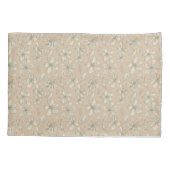 Tossblüten auf hellbeige - nahtloses Muster Kissenbezug (Rückseite)