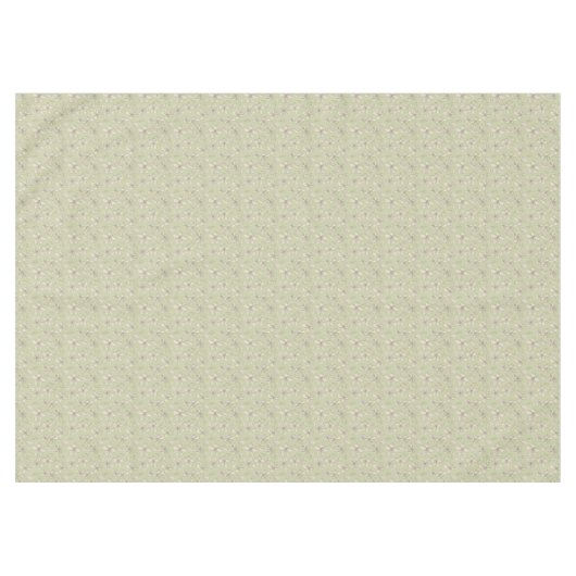 Tossed Blüten auf Olive Green - nahtloses Muster. Tischdecke (Vorderseite (Horizontal))