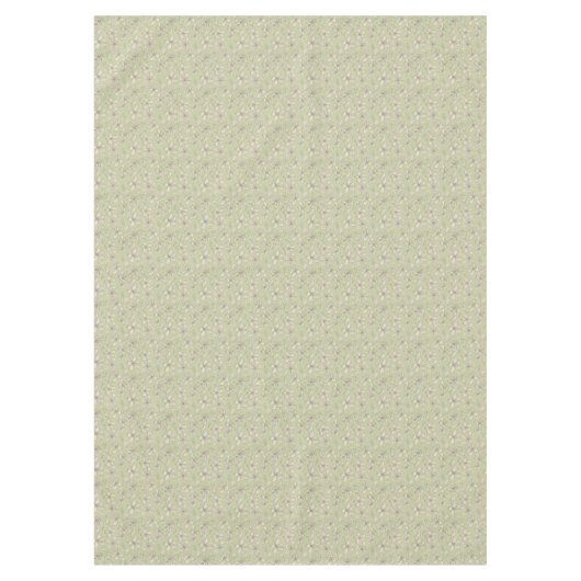 Tossed Blüten auf Olive Green - nahtloses Muster. Tischdecke (Vorderseite)