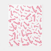 Tossed Candy Cane Blanket Fleecedecke (Vorderseite)