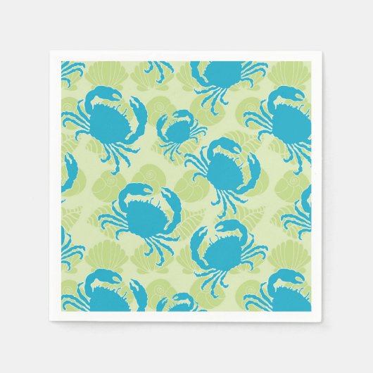 Tossed Crabs Napkins von den Creative Bee Studios Serviette (Vorderseite)