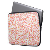 Tossed Daisy - Coral Electronics Bag Laptopschutzhülle (Vorderseite Links)
