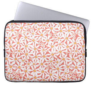 Tossed Daisy - Coral Electronics Bag Laptopschutzhülle