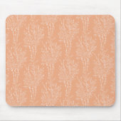 Tossed Floral Silhouette Botanical | Soft Apricot  Mousepad (Vorne)