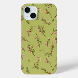 Tossed Floral Wildblumen auf Chartreuse Green Case-Mate iPhone Hülle