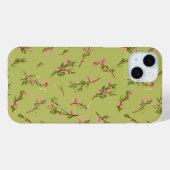 Tossed Floral Wildblumen auf Chartreuse Green Case-Mate iPhone Hülle (Rückseite (Horizontal))