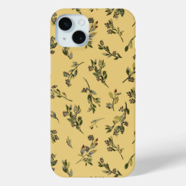Tossed Floral Wildblumen auf Jonquil Yellow Case-Mate iPhone Hülle