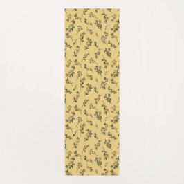 Tossed Floral Wildblumen auf Jonquil Yellow Yogamatte